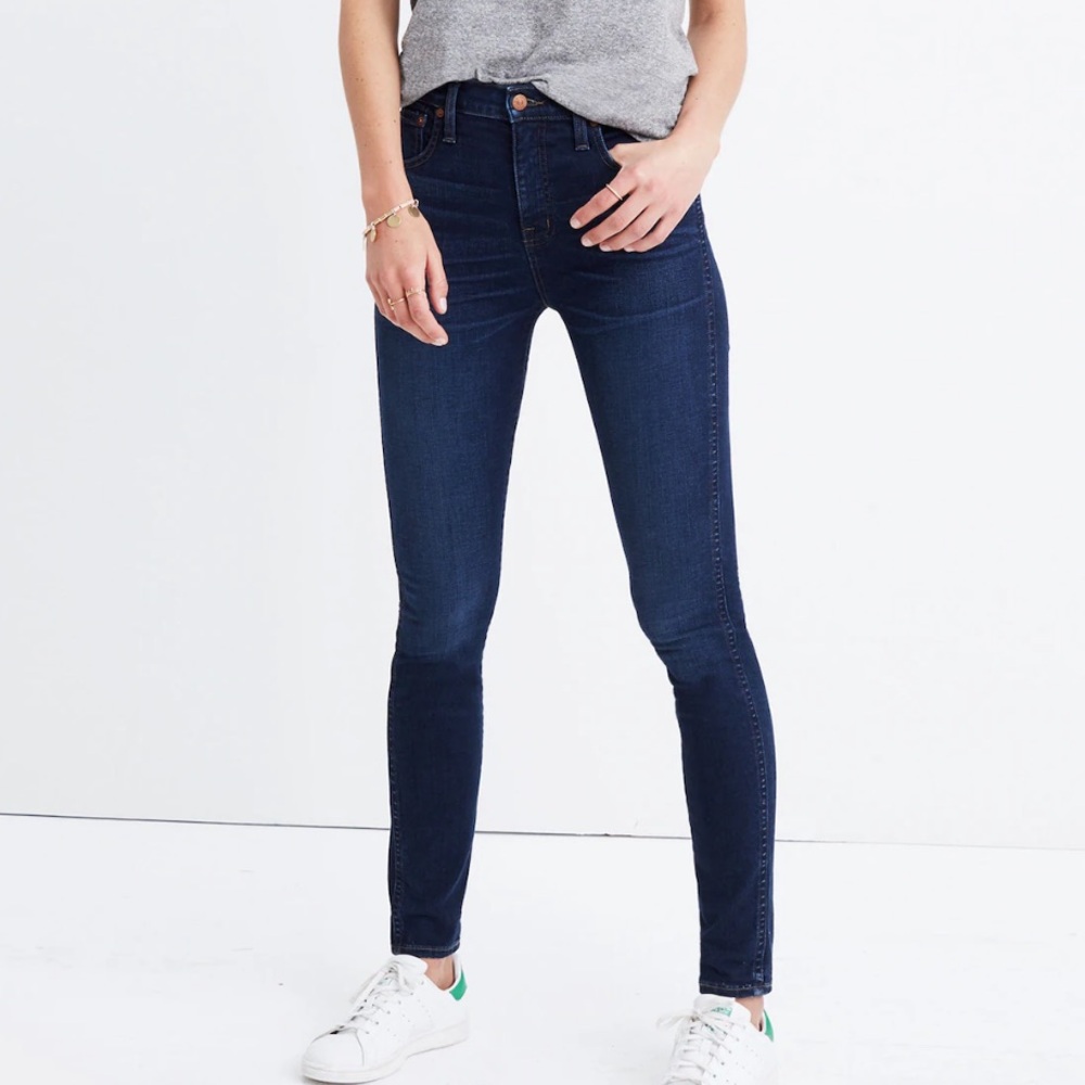 Madewell 10” high riser Skinny skinny Jeans in Hayes Wash size 29